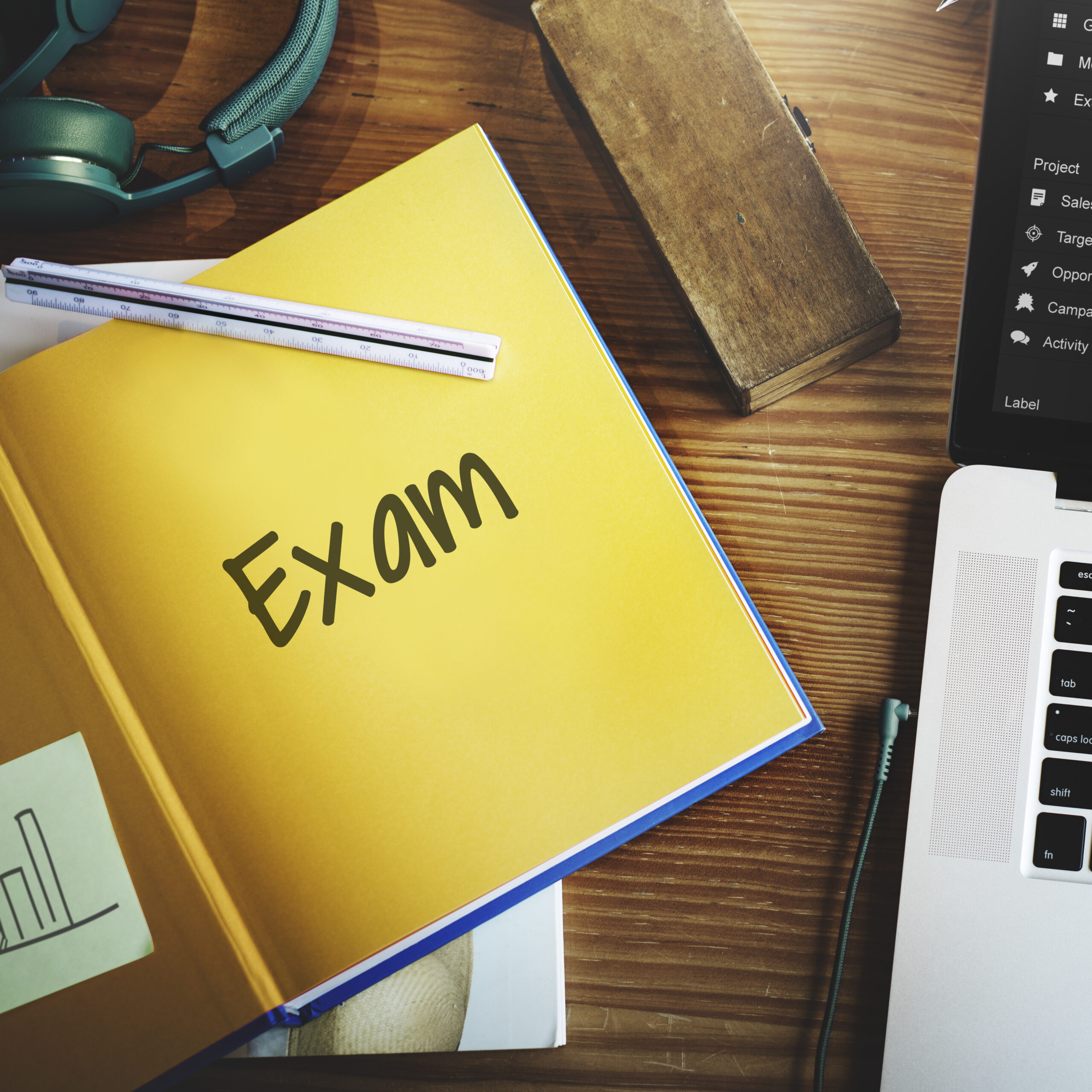 Final Exam Results Test Reading Books Words Concept
